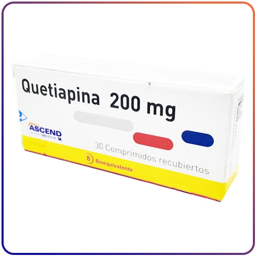 QUETIAPINA 200 MG X 30 COMPRIMIDOS RECUBIERTOS